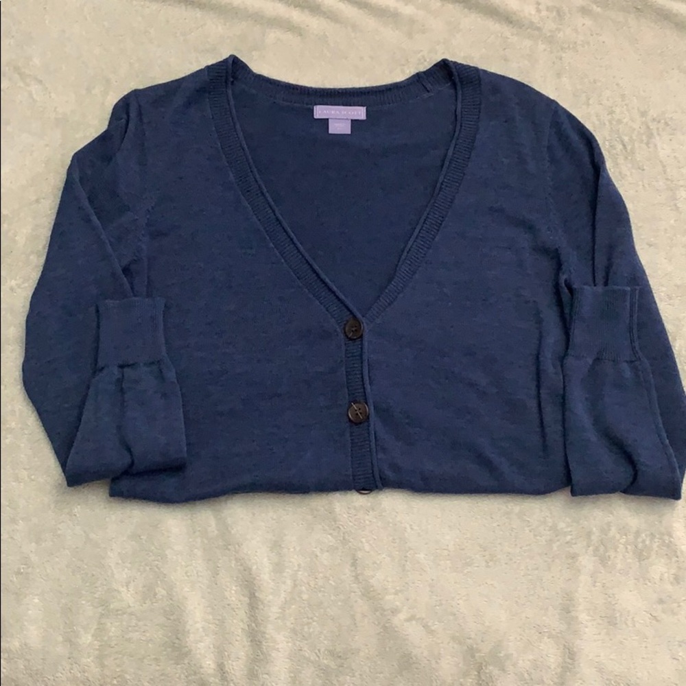 Thin Navy Blue Cardigan